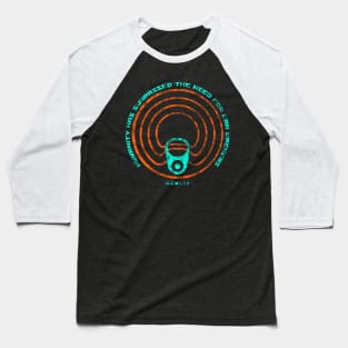 Ring Pull is the Future (orange and turquoise) Baseball T-Shirt